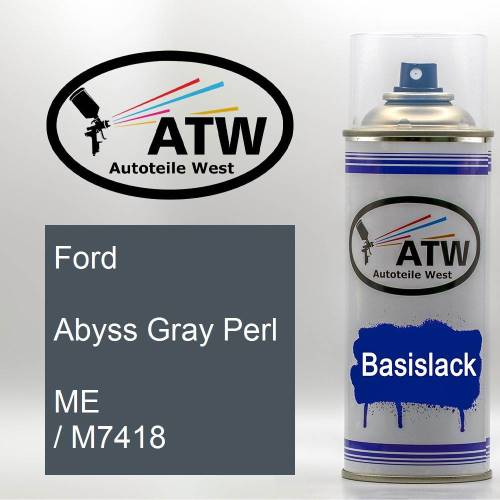 Ford, Abyss Gray Perl, ME / M7418: 400ml Sprühdose, von ATW Autoteile West.